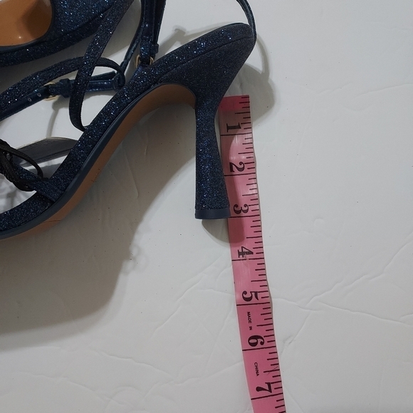 ZARA Strappy glittered Heeled Sandals Sz-9 - Picture 10 of 10